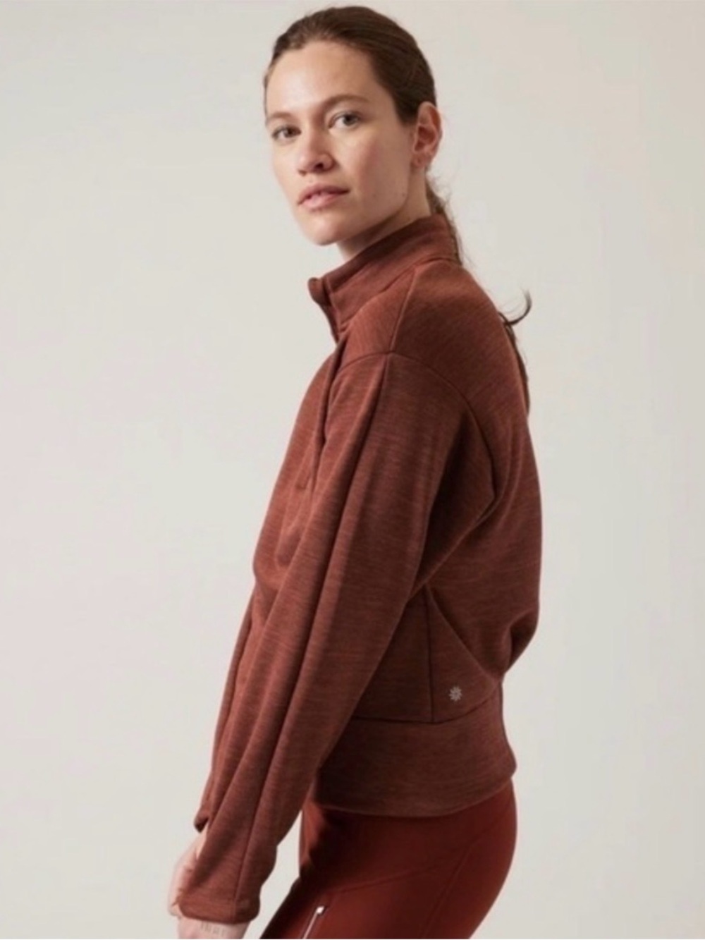 Athleta Altitude Polartec Half Zip Sweatshirt